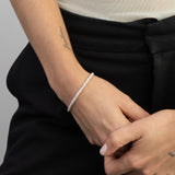 Pulseira delicada em prata 925 bolas
