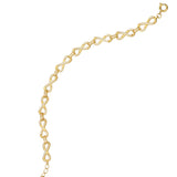 Pulseira temática banhada a ouro com infinitos