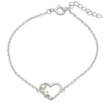 Pulseira delicada em prata 925 com zircônia