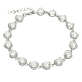 Pulseira temática em prata 925 com zircónia