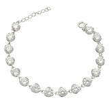 Pulseira temática em prata 925 com zircónia