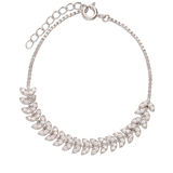 Pulseira delicada em prata 925 com zircónias