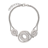 Pulseira delicada em prata 925 com zircônia