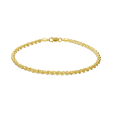 Pulseira para Tornozelo, Banhado a Ouro, Nenhuma pedra