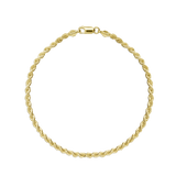 Pulseira para Tornozelo, Banhado a Ouro, Nenhuma pedra