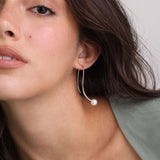 Pendentes, Prata de lei 925, Swarovski de cultivo