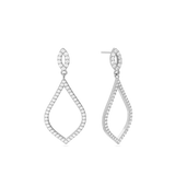 Pendentes em prata 925 com zircónias