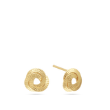Brincos de placa nó em ouro de 9K