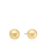 Brincos de placa esfera em ouro 9K