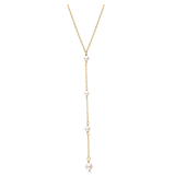 Fio com pendente banhado a ouro com swarovski