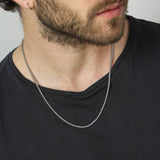 Colar masculino em aço inoxidável