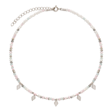Colar choker, Prata de lei 925, Zircónia de cultivo, Vidro cristal
