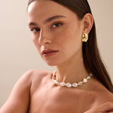 Colar de pérolas, Banhado a Ouro, Pérola cultivada