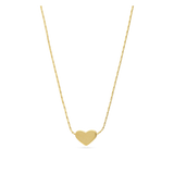 Fio com pendente coração banhado a ouro