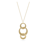 Fio com pendente redondo banhado a ouro