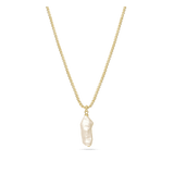 Fio com pendente banhado a ouro com pérola