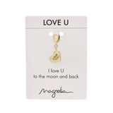 Pendente Love You banhado a ouro