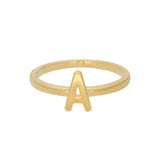 Anel A banhado a ouro