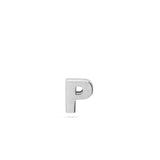 Pingente P em prata 925
