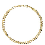 Pulseira delicada banhada a ouro