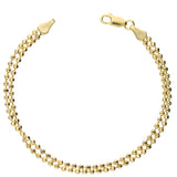 Pulseira delicada banhada a ouro
