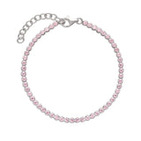 Pulseira de tenis, Prata de lei 925, Zircónia de cultivo