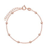 Pulseira delicada, Banhado a ouro rosa, Nenhuma pedra