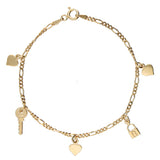 Pulseira delicada banhada a ouro