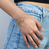 Pulseira delicada em prata 925 com zircónias