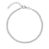 Pulseira de bolinhas em prata 925