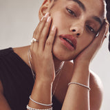 Pulseira de bolinhas em prata 925