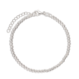 Pulseira delicada em prata 925 bolas
