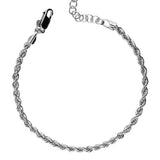Pulseira twisted em prata de lei 925