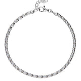 Pulseira delicada em prata 925 com cristal swarovski