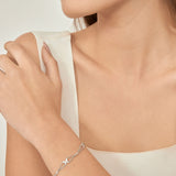 Pulseira delicada em prata 925 com zircónia