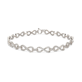 Pulseira temática em prata 925 com zircónia