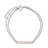 Pulseira delicada minimalista em prata 925