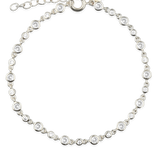 Pulseira de tenis em prata 925 com zircónia