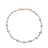 Pulseira de ténis em prata 925 com zircónia