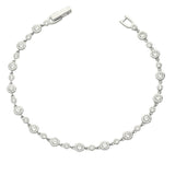 Pulseira de tenis em prata 925 com zircónia