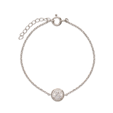 Pulseira delicada em prata 925 com zircónia