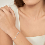 Pulseira delicada em prata 925 com zircónia