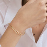 Pulseira temática banhada a ouro