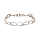 Pulseira temática em prata 925 com zircónia