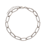Pulseira temática em prata 925 com zircónia