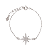 Pulseira Delicada, Prata de lei 925, Zircónia de cultivo