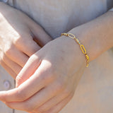 Pulseira banhada a ouro
