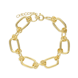 Pulseira temática banhada a ouro