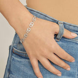 Pulseira temática em prata 925 com zircónia