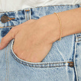 Pulseira delicada banhado a ouro